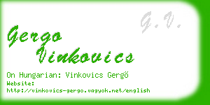 gergo vinkovics business card